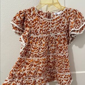 🌼 DR2 by Daniel Rainn Printed Boho Top – Size M